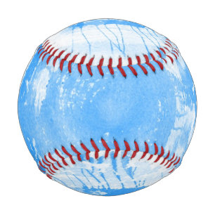 Abstrakter blauer Aquarellhintergrund, Textur. Baseball