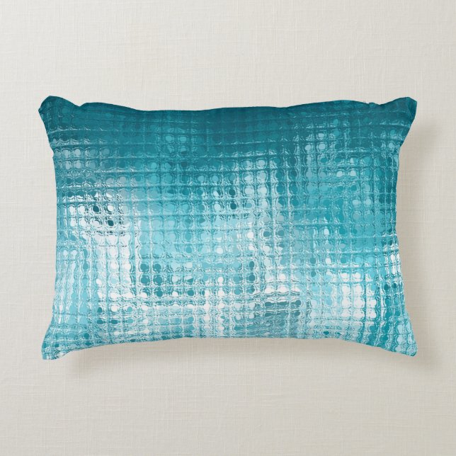 Abstrakter, blauer Hintergrund Dekokissen (Vorderseite)