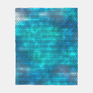 Abstrakter blauer Hintergrund Fleecedecke