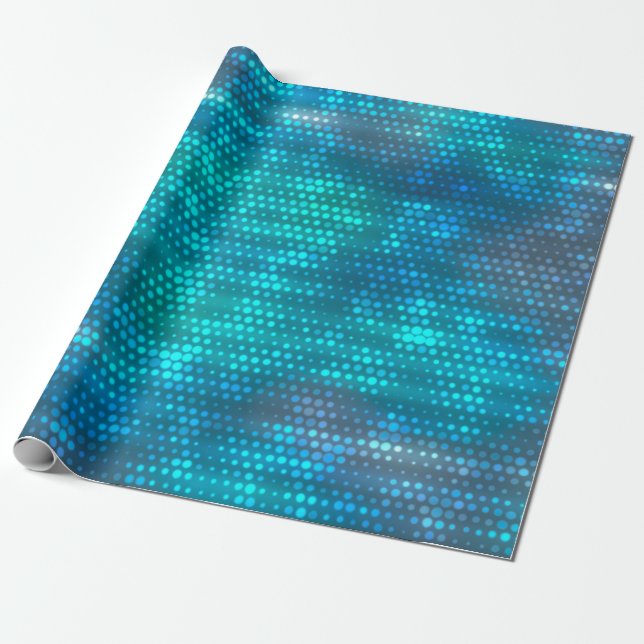 Abstrakter blauer Hintergrund Geschenkpapier (Ungerollt)
