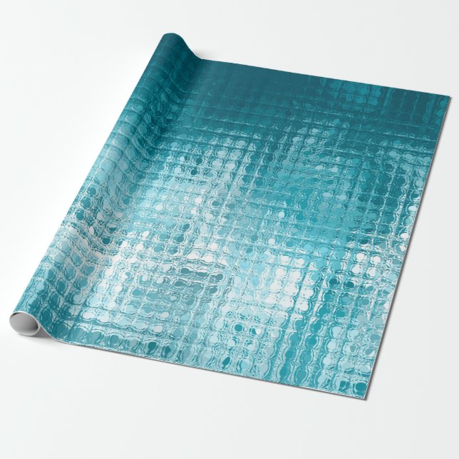 Abstrakter, blauer Hintergrund Geschenkpapier (Ungerollt)
