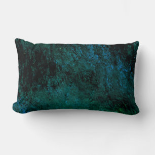 Abstrakter blauer Marmor Lendenkissen