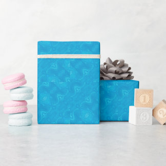 Abstrakter blauer Marmor personalisierter HP-Lapto Geschenkpapier