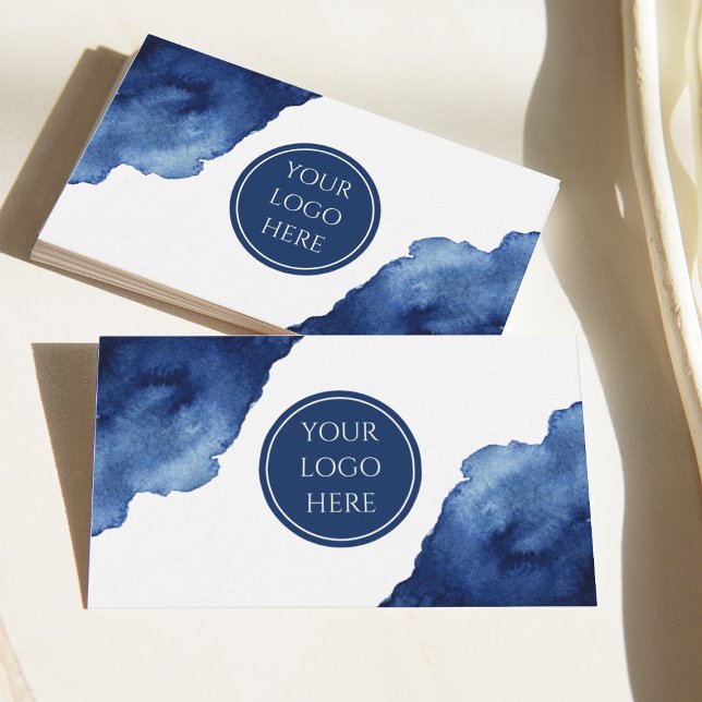 Abstrakter Blauer Ozean Visitenkarte (Von Creator hochgeladen)