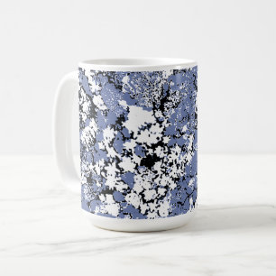 Abstrakter blauer Spritzer Kaffeetasse