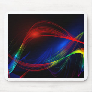 Abstrakter blauer und grüner Swirl-Effekt Mousepad