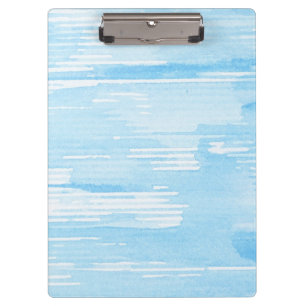 Abstrakter blauer Watercolorhintergrund, Klemmbrett