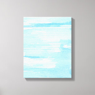 Abstrakter blauer Watercolorhintergrund, Leinwanddruck
