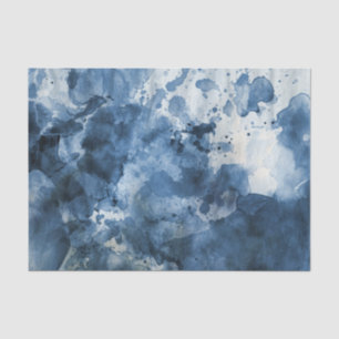 Abstrakter blauer Watercolorhintergrund Seidenpapier
