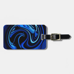 Abstrakter Blue Peacock-Tag Gepäckanhänger