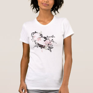 Abstrakter Blumen T - Shirt
