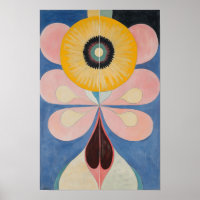 Abstrakter Blumendruck - Pastelle - Geometrisch