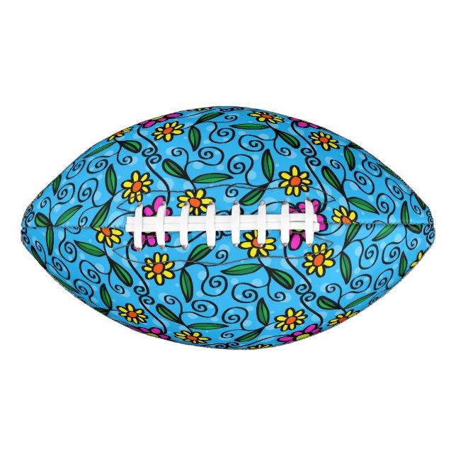 Abstrakter Blumenfußball Football (Vorderseite)