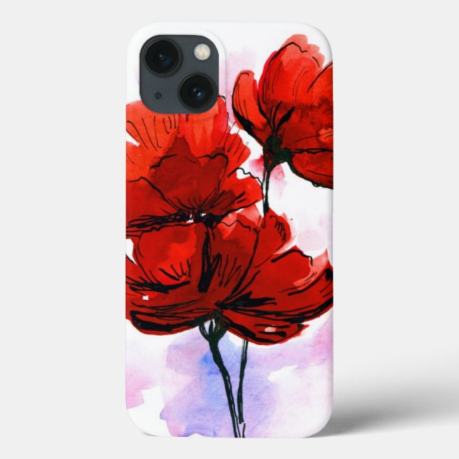 Abstrakter, blumengeschmückter Hintergrund 2 Case-Mate iPhone Hülle (Rückseite)