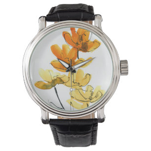 Abstrakter Blumenhintergrund Armbanduhr