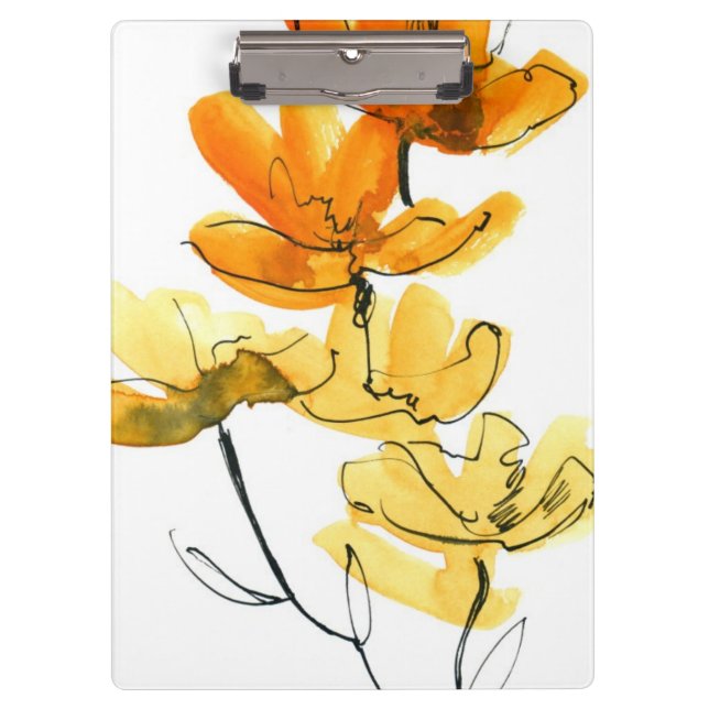 Abstrakter Blumenhintergrund Klemmbrett (Vorderseite)