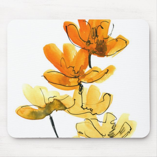 Abstrakter Blumenhintergrund Mousepad (Vorne)