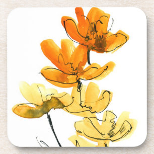 Abstrakter Blumenhintergrund Untersetzer