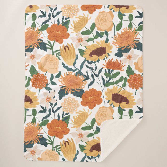 Abstrakter Blumenkohl Fleece Blanket Sherpadecke (Vorderseite)