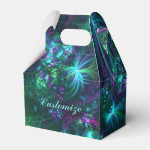 Abstrakter Blumenmuster-Giebel-Bevorzugungs-Kasten Geschenkschachtel