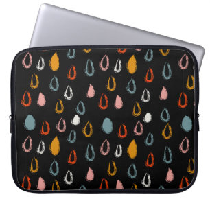 Abstrakter Bohdoodle nahtloser Regenfall Laptopschutzhülle
