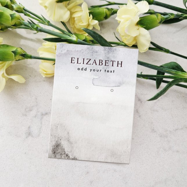 Abstrakter Boho Beach Earring Display Visitenkarte (Von Creator hochgeladen)