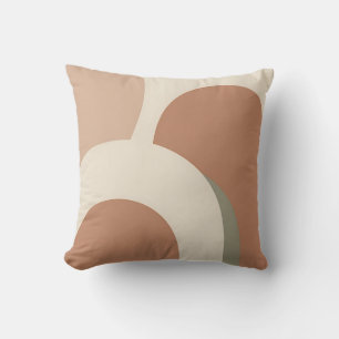 Abstrakter Boho-Bogen Erdiges Minimalistisches Des Kissen