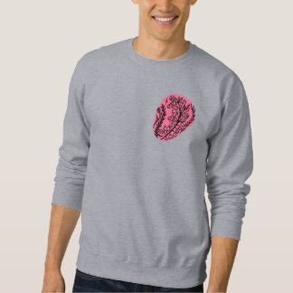 Abstrakter Boho-Farbfleck mit Wildblumen Sweatshirt