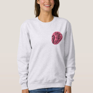 Abstrakter Boho-Farbfleck mit Wildblumen Sweatshirt