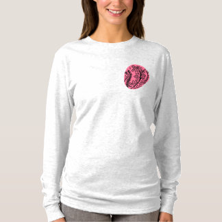 Abstrakter Boho-Farbfleck mit Wildblumen T-Shirt