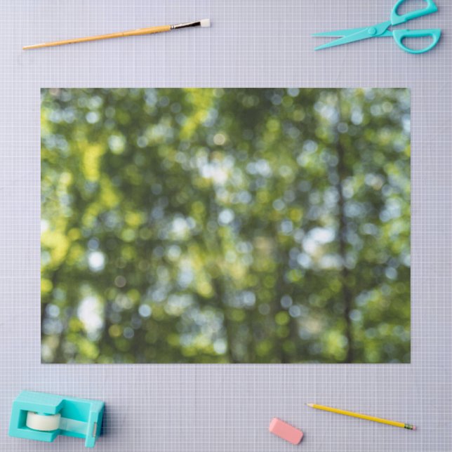 Abstrakter Bokeh im Frühjahrspapier Seidenpapier (Basteln)