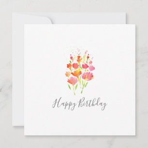 Abstrakter Bouquet mit Karte für gemischte Blume