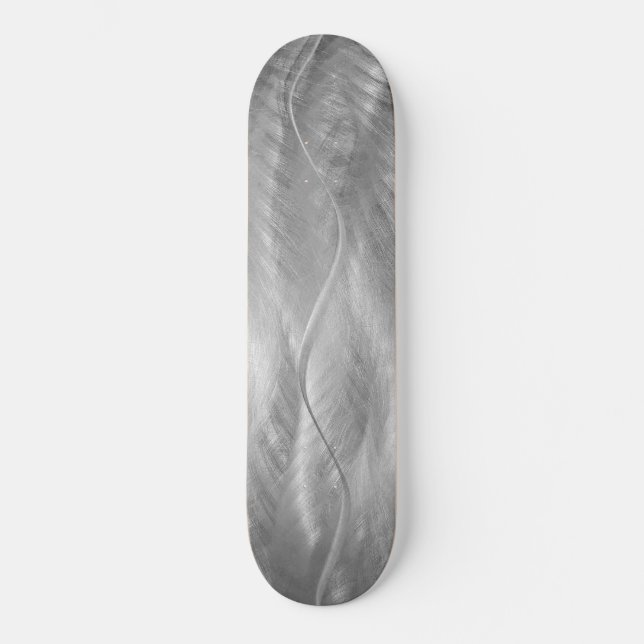 Abstrakter bürstenloser Stahl Skateboard (Vorderseite)