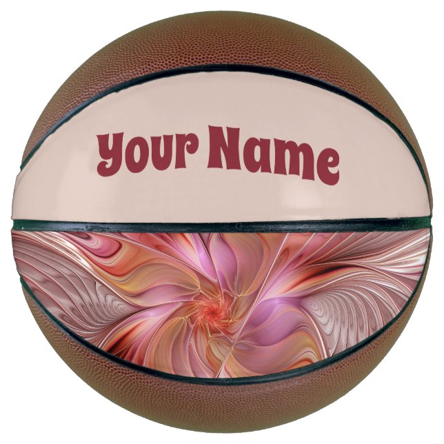 Abstrakter Butterfly-Fraktal Basketball (Vorderseite)
