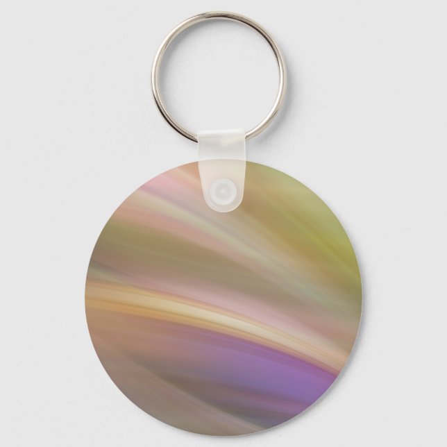 Abstrakter Button-Schlüsselanhänger für Pastell-Fa Schlüsselanhänger (Vorderseite)