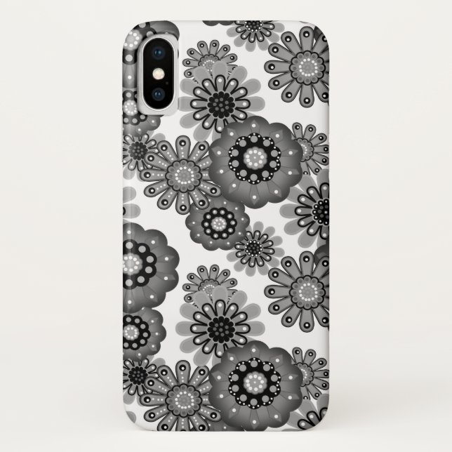 Abstrakter Cartoon Blume Blumenkinder skandinav Case-Mate iPhone Hülle (Rückseite)