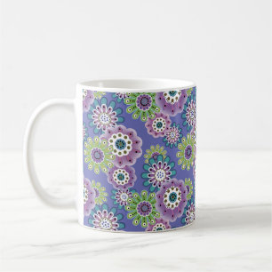 Abstrakter Cartoon Blume Blumenkinder skandinav Kaffeetasse