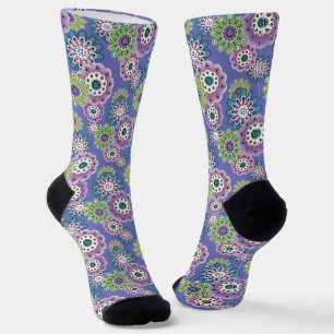 Abstrakter Cartoon Blume Blumenkinder skandinav Socken