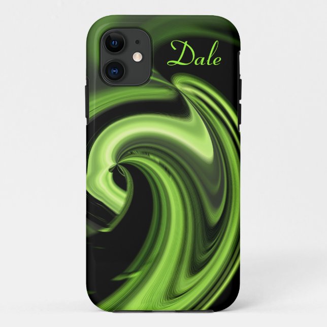 Abstrakter Chartreuse-Heart-iPhone5-Fall Persönlic Case-Mate iPhone Hülle (Rückseite)