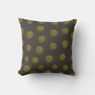 Abstrakter Circle Design Fall / Halloween Kissen