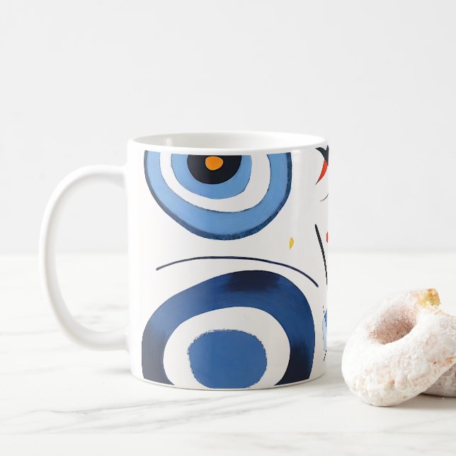 Abstrakter Circular Dimension Kaffeetasse (Mit Donut)