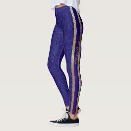 Abstrakter Cobalt Leggings