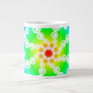 Abstrakter Crop Circle Jumbo-Tasse