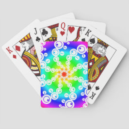 Abstrakter Crop Circle Spielkarten