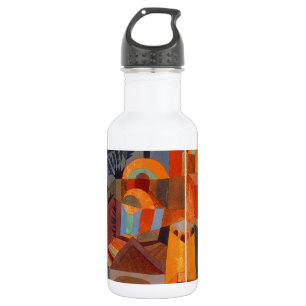 Abstrakter Cubismus Klee Tempelgärten Edelstahlflasche