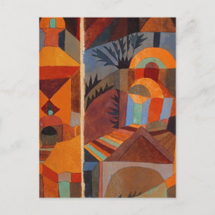 Abstrakter Cubismus Klee Tempelgärten Postkarte