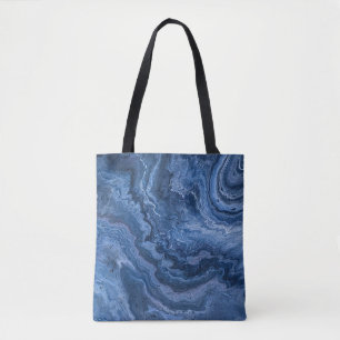 Abstrakter Deep Blue Marble Tasche