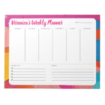 Abstrakter Design Weekly Planer personalisieren
