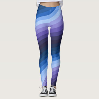 Abstrakter Diagonaler Regenbogenwirbel Leggings