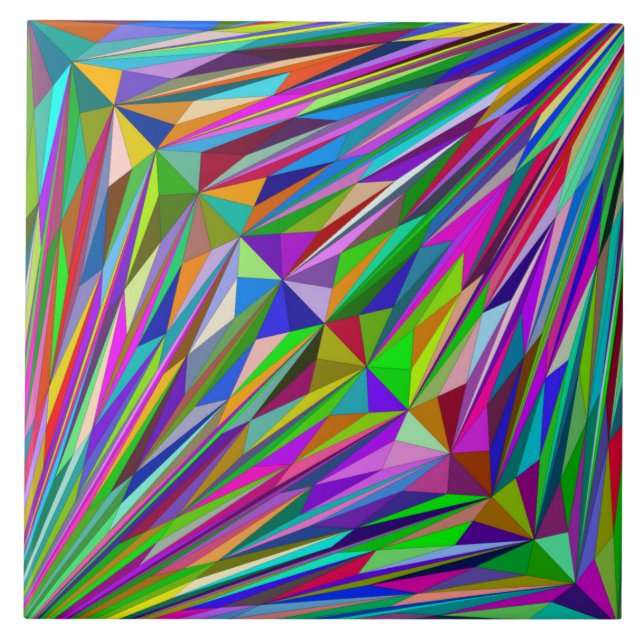 Abstrakter Diamant Fliese (Vorderseite)